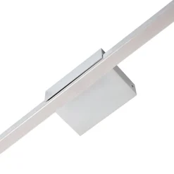 Lucande LED spiegellamp Kivana, chroom, metaal, 120cm, IP44