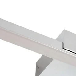 Lucande LED spiegellamp Kivana, chroom, metaal, 120cm, IP44