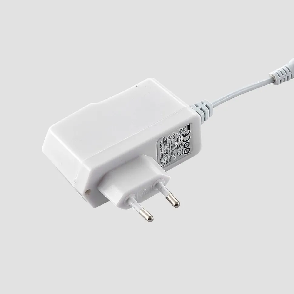 Lucande LED tafellamp Edano, 60 cm, wit, textiel, dimbaar