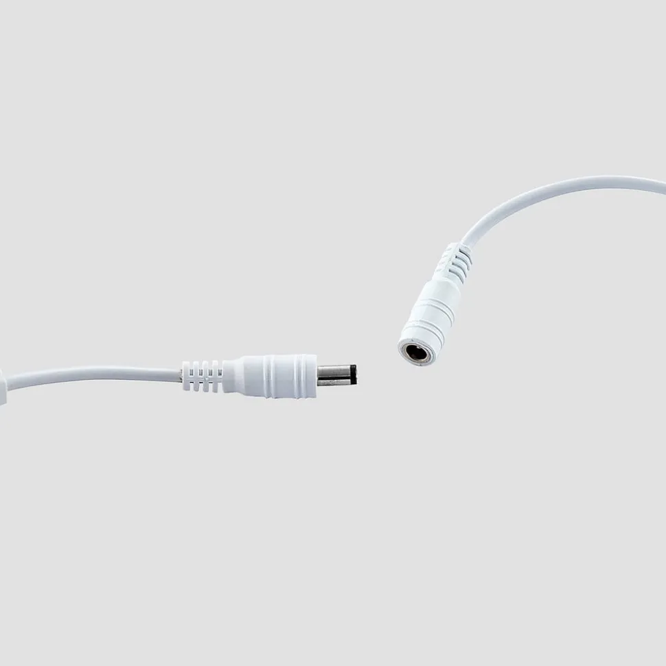 Lucande LED tafellamp Edano, 60 cm, wit, textiel, dimbaar