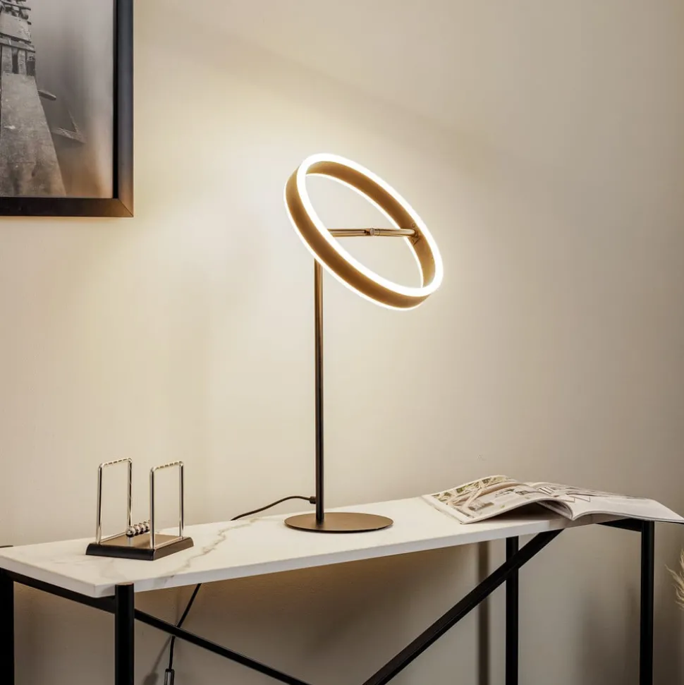 Lucande LED tafellamp Jekta, zwart, 59 cm, dimbaar