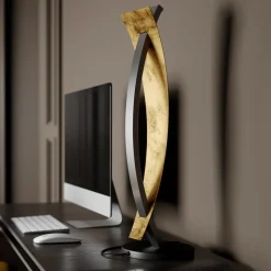 Lucande LED tafellamp Marija, zwart, dimbaar, 62 cm