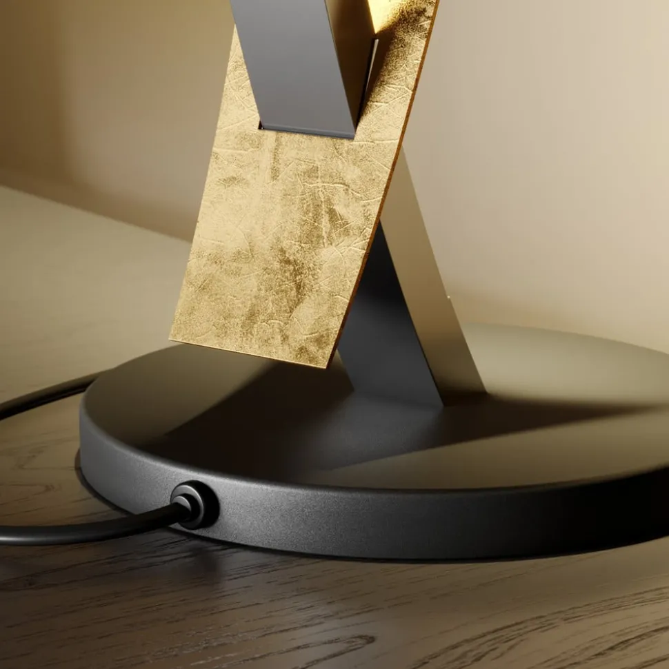 Lucande LED tafellamp Marija, zwart, dimbaar, 62 cm