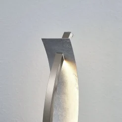 Lucande LED tafellamp Marija, zilverkleurig, dimbaar, 62 cm