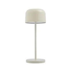 Lucande LED tafellamp Quill, beige, CCT, dimbaar