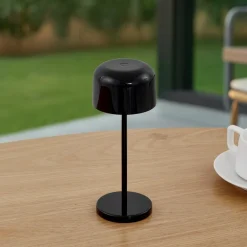 Lucande LED tafellamp Quill, zwart, CCT, dimbaar