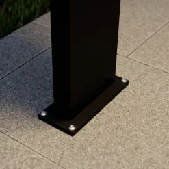 Lucande LED tuinpadverlichting Silvan, 100 cm, sensor, antraciet