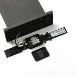 Lucande LED tuinpadverlichting Silvan, 100 cm, sensor, antraciet