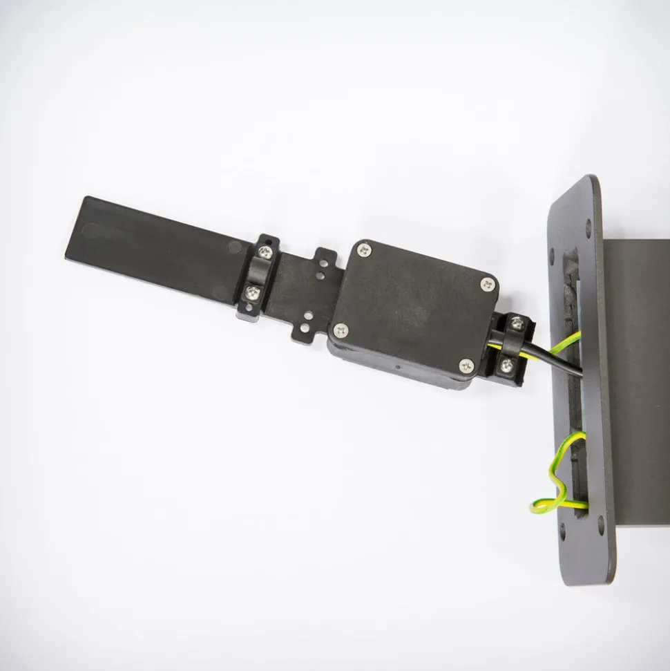 Lucande LED tuinpadverlichting Nevio, sensor, 100cm, antraciet