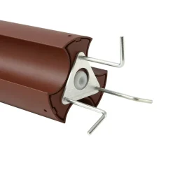 Lucande LED tuinpadverlichting Raiku, roestkleurig, aluminium, 65 cm