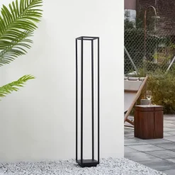 Lucande LED tuinpadverlichting Thorvid, hoogte 120 cm, zwart