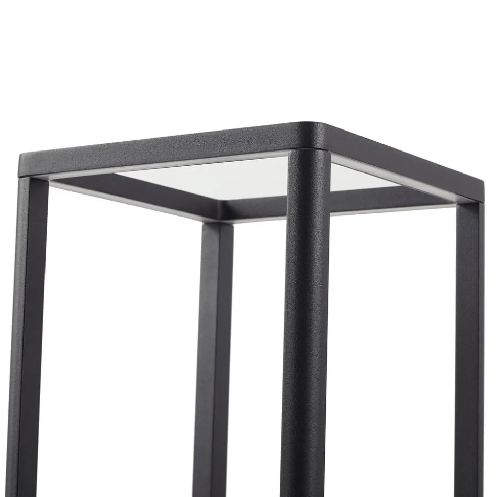 Lucande LED tuinpadverlichting Thorvid, hoogte 120 cm, zwart