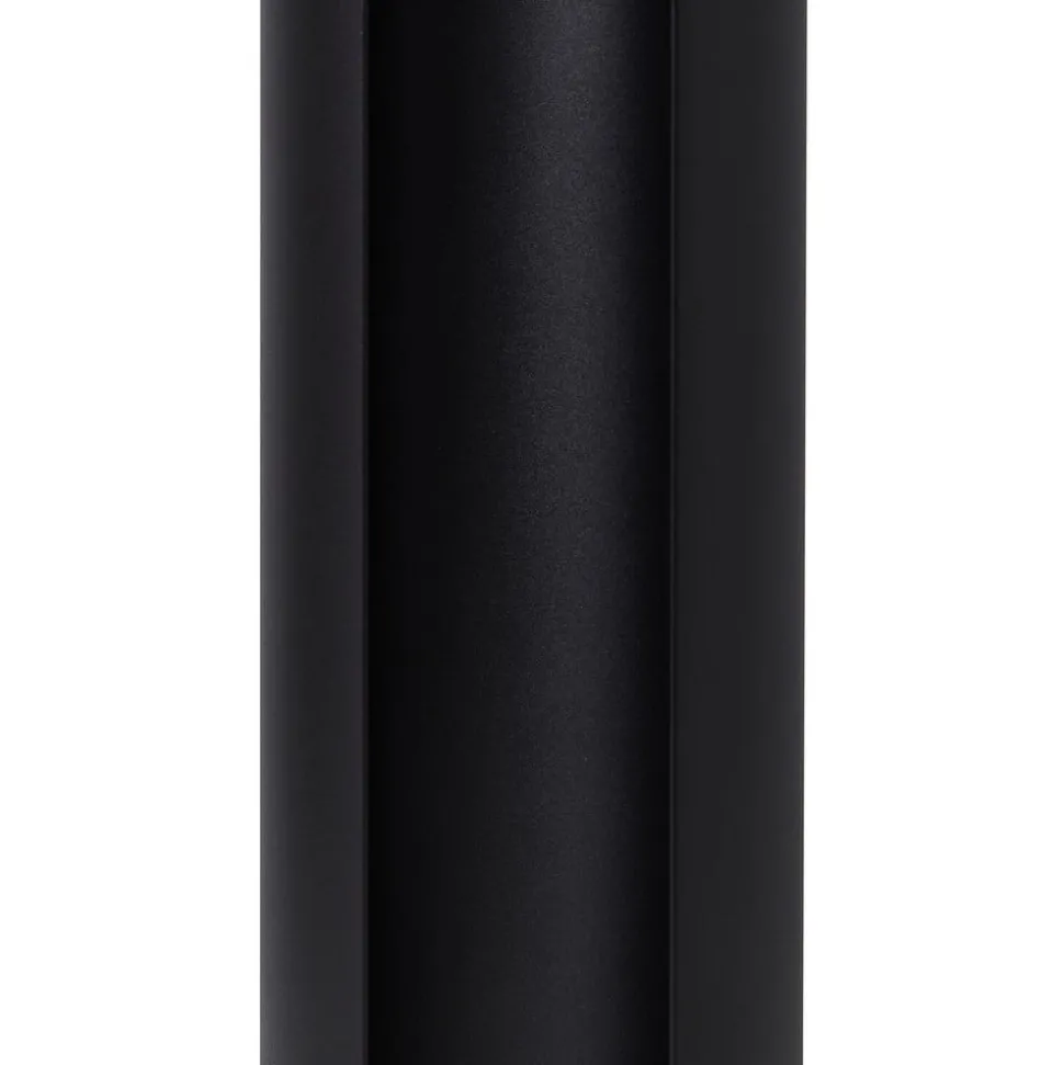 Lucande LED tuinpadverlichting Raiku, zwart, aluminium, 65 cm