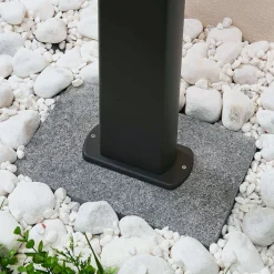 Lucande LED tuinpadverlichting Mhairi, hoekig, antraciet, 100 cm