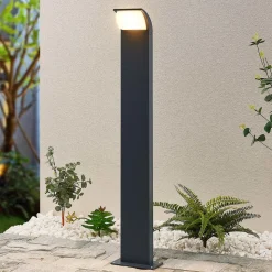 Lucande LED tuinpadverlichting Tinna, 80 cm, antraciet, IP65