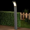 Lucande LED tuinpadverlichting Nevio, antraciet, metaal, 100 cm