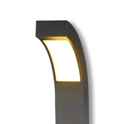 Lucande LED tuinpadverlichting Nevio, antraciet, metaal, 100 cm