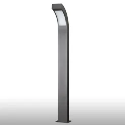 Lucande LED tuinpadverlichting Nevio, antraciet, metaal, 100 cm