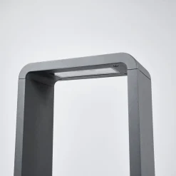 Lucande LED tuinpadverlichting Ninon, 80 cm, antraciet, metaal