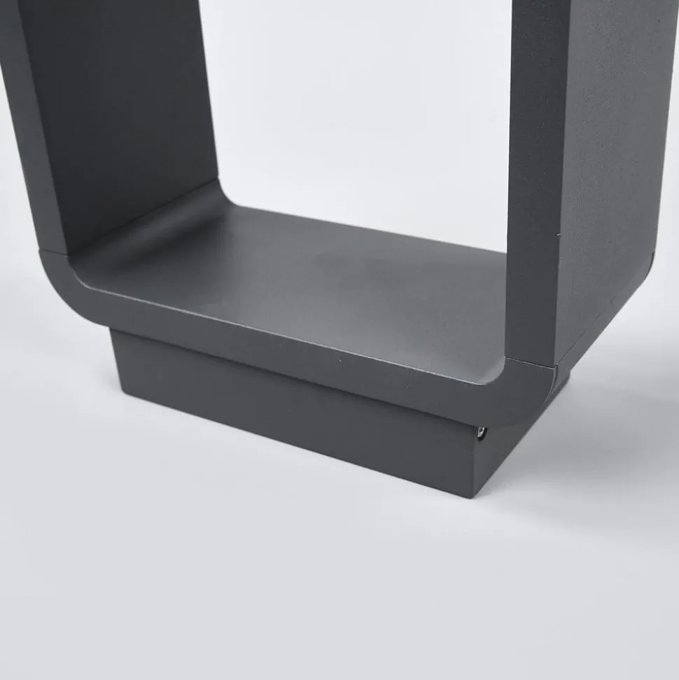 Lucande LED tuinpadverlichting Ninon, 80 cm, antraciet, metaal