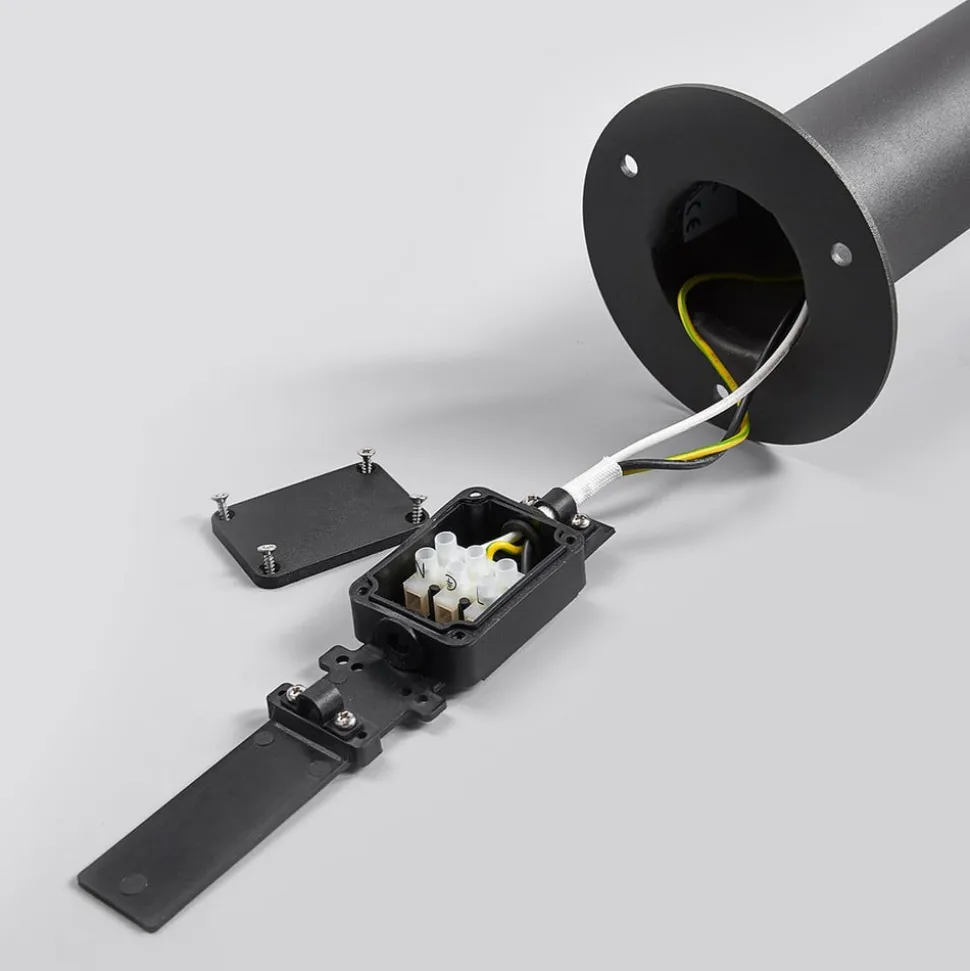 Lucande LED tuinpadverlichting Fenia, 100 cm, antraciet, IP65