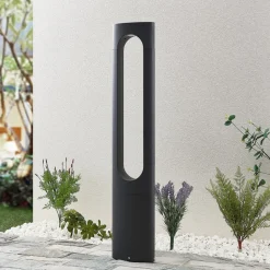 Lucande LED tuinpadverlichting Fenti, 90 cm, antraciet, aluminium