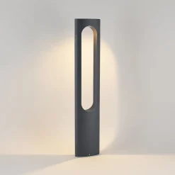 Lucande LED tuinpadverlichting Fenti, 90 cm, antraciet, aluminium