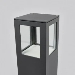 Lucande LED tuinpadverlichting Nicola, 65 cm, antraciet, P54