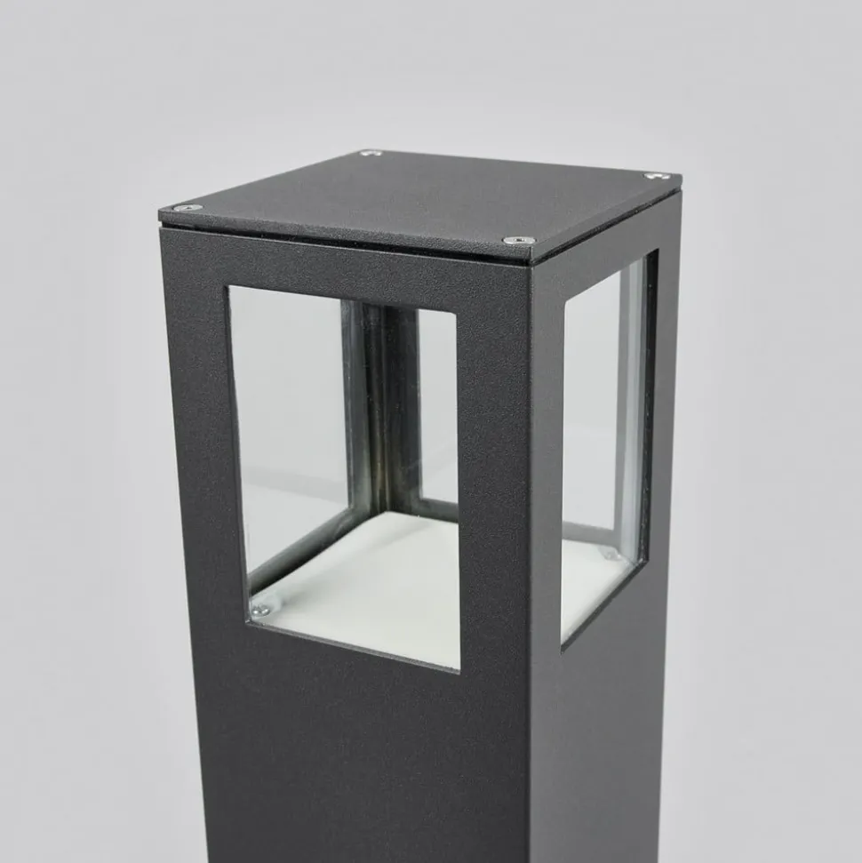 Lucande LED tuinpadverlichting Nicola, 65 cm, antraciet, P54