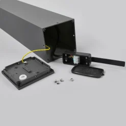 Lucande LED tuinpadverlichting Nicola, 65 cm, antraciet, P54