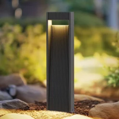 Lucande LED tuinpadverlichting Tavion, 60 cm, antraciet, IP65