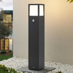 Lucande LED tuinpadverlichting Dewari, bewegingsmelder, 65 cm, IP54