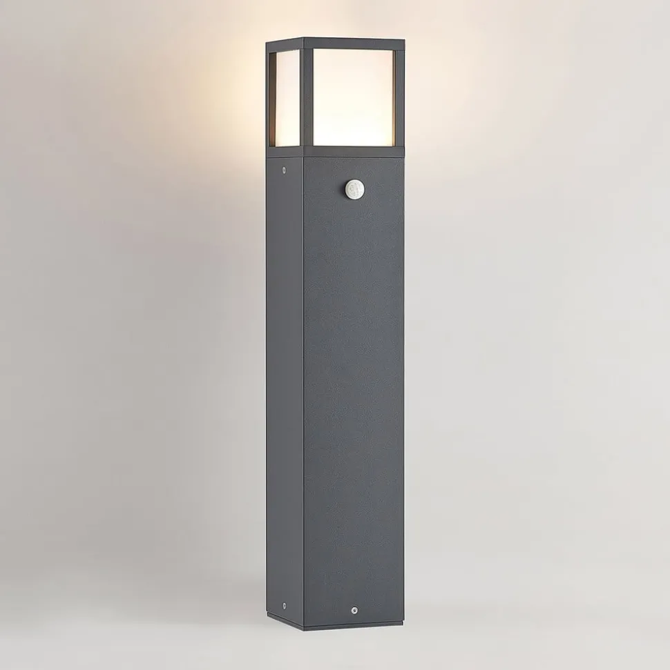 Lucande LED tuinpadverlichting Dewari, bewegingsmelder, 65 cm, IP54