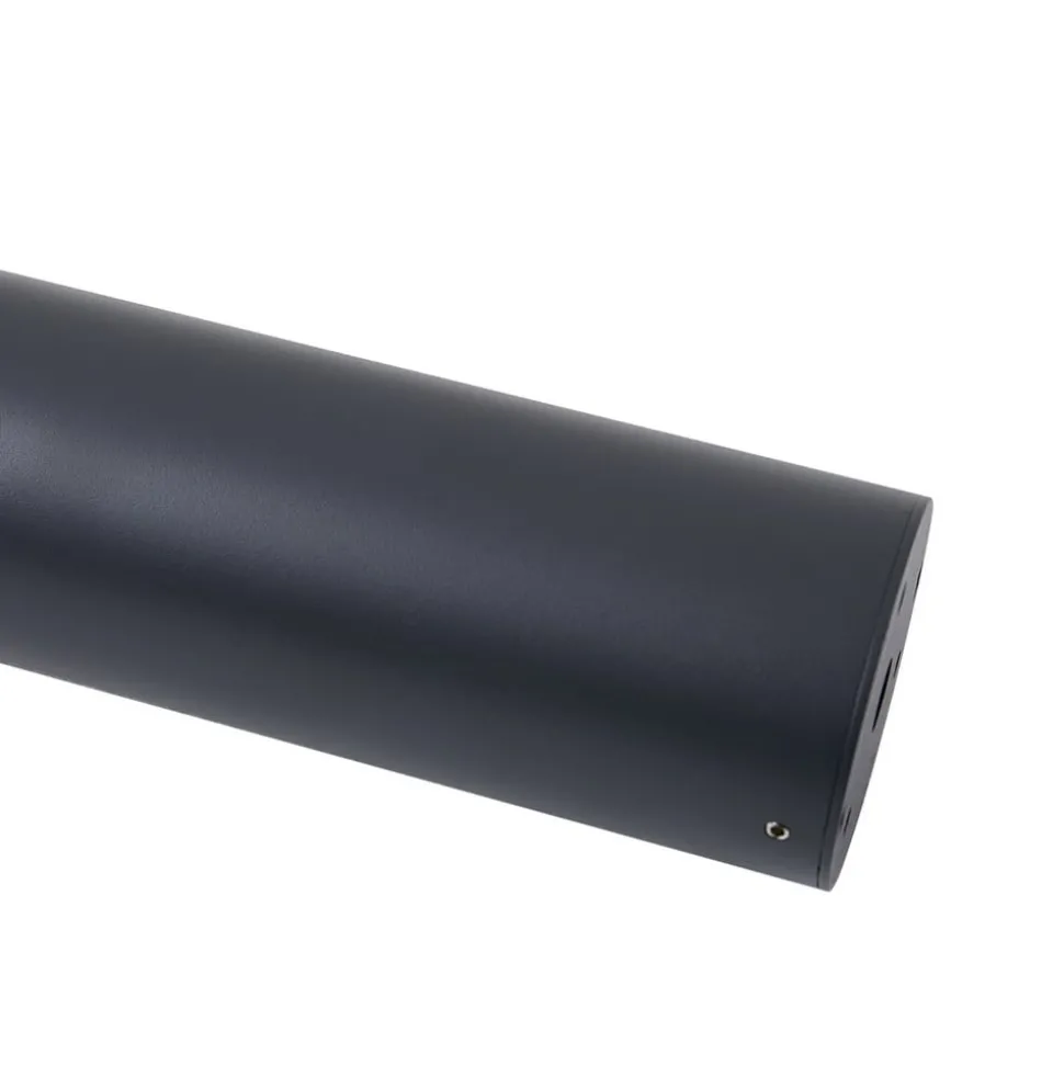 Lucande LED tuinpadverlichting Tuberia, antraciet, metaal, 80 cm