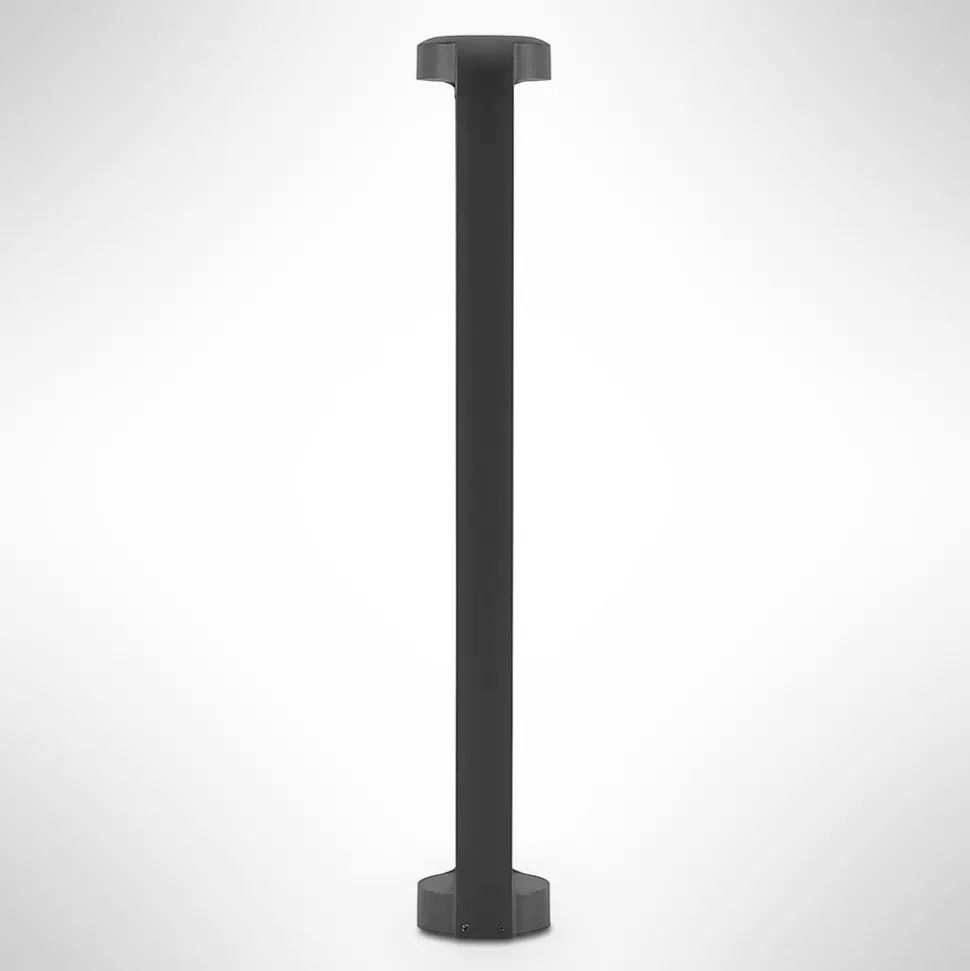 Lucande LED tuinpadverlichting Habsa, 80 cm, antraciet, metaal