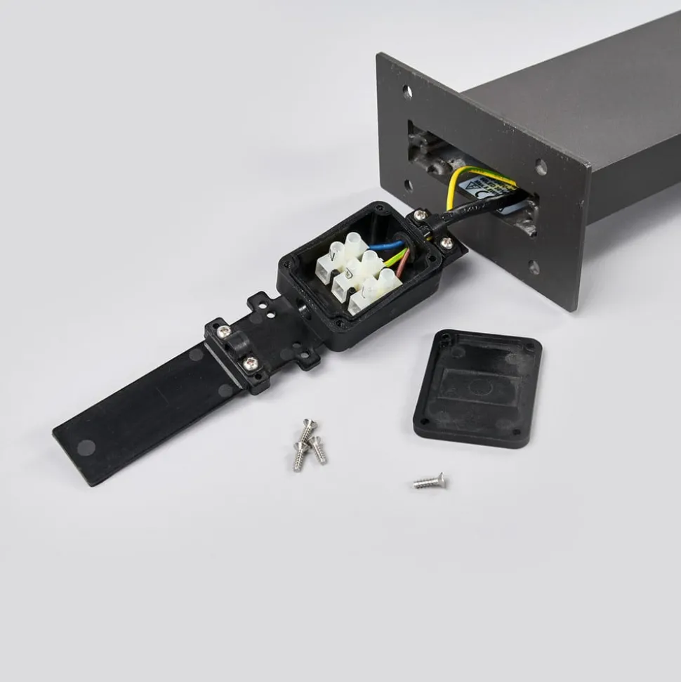 Lucande LED tuinpadverlichting Juvia, 100 cm, bewegingsmelder, IP54