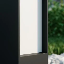 Lucande LED tuinpadverlichting Lirka, 2-lamps, grijs, metaal, 60cm