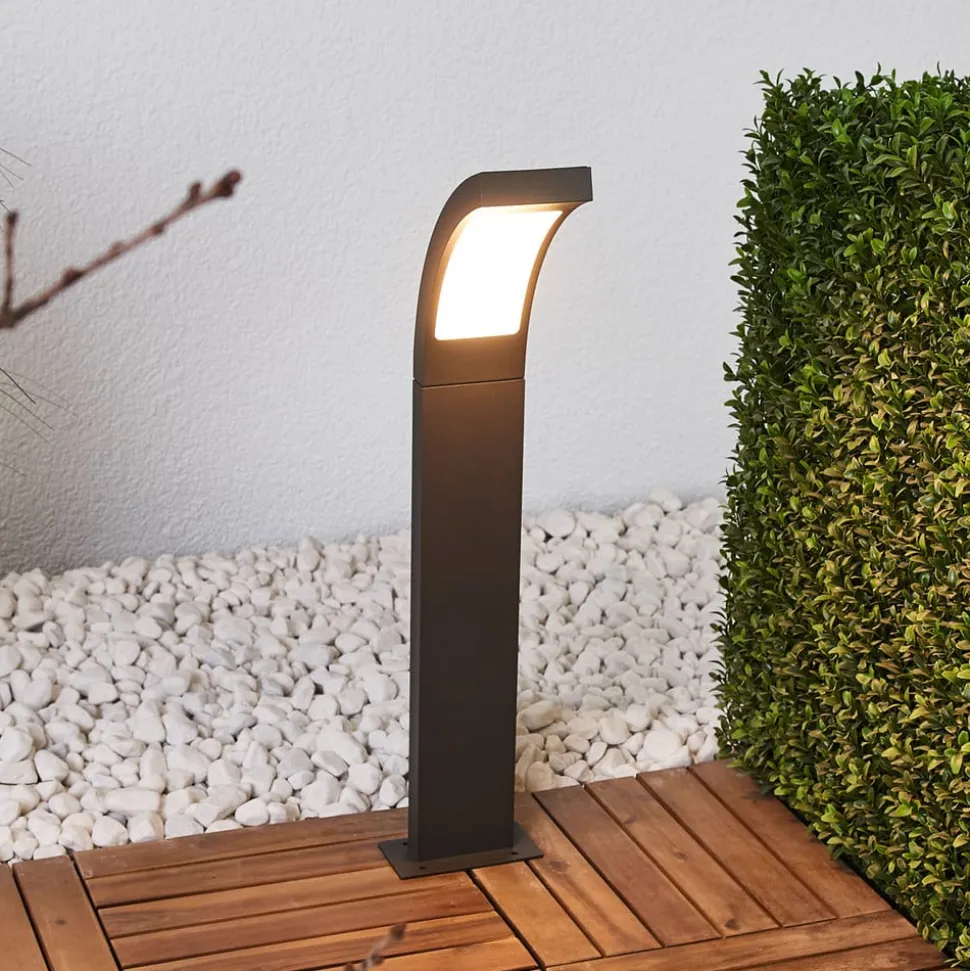 Lucande LED tuinpadverlichting Juvia, 60 cm, antraciet, IP54