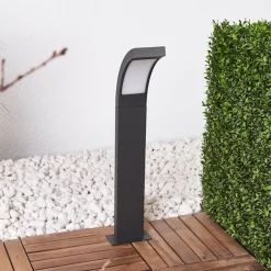 Lucande LED tuinpadverlichting Juvia, 60 cm, antraciet, IP54