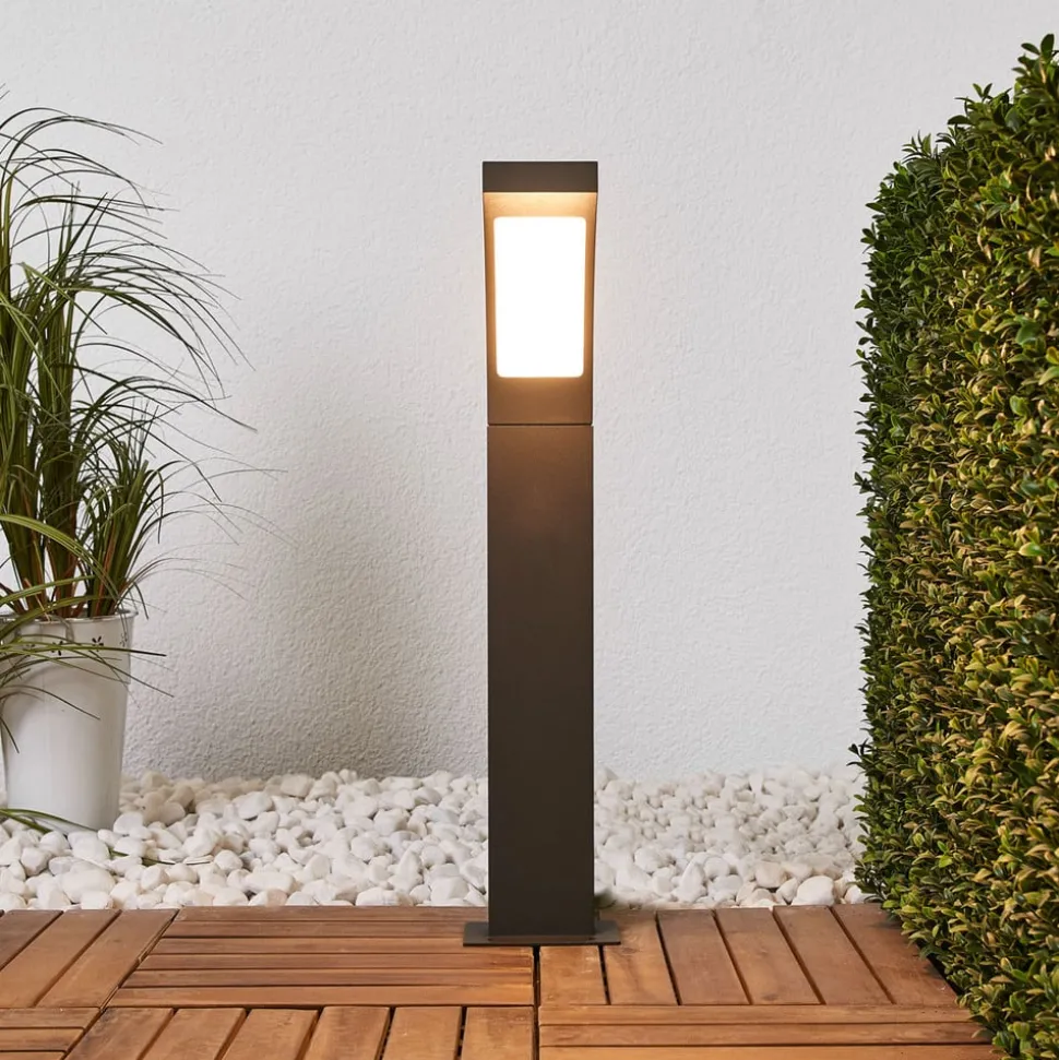 Lucande LED tuinpadverlichting Juvia, 60 cm, antraciet, IP54