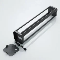 Lucande LED tuinpadverlichting Fery, antraciet, metaal, 80cm, IP65