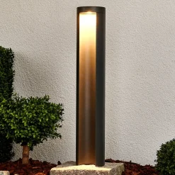 Lucande LED tuinpadverlichting Jaron, 65 cm, antraciet, IP54