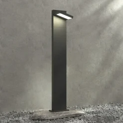 Lucande LED tuinpadverlichting Silvan, 100 cm, antraciet, metaal