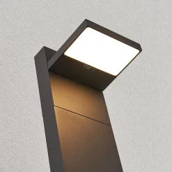 Lucande LED tuinpadverlichting Silvan, 100 cm, antraciet, metaal