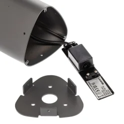 Lucande LED tuinpadverlichting Silvan, 65 cm, antraciet, metaal