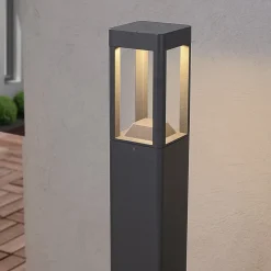 Lucande LED tuinpadverlichting Bernd, 60 cm, antraciet, aluminium