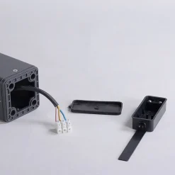 Lucande LED tuinpadverlichting Bernd, 60 cm, antraciet, aluminium