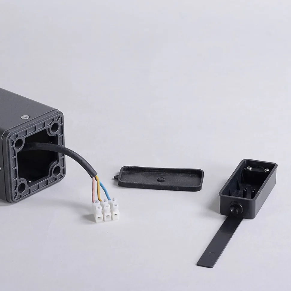 Lucande LED tuinpadverlichting Bernd, 60 cm, antraciet, aluminium