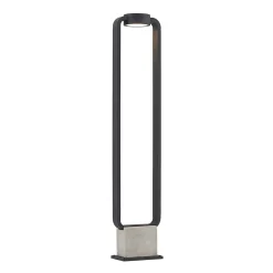 Lucande LED tuinpadverlichting Belna, 100cm, antraciet, beton, IP65