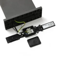 Lucande LED tuinpadverlichting Silvan, 65 cm, sensor, antraciet